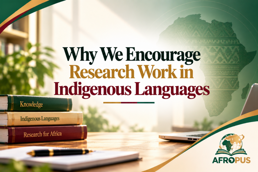 Research Work in Indigenous Languages