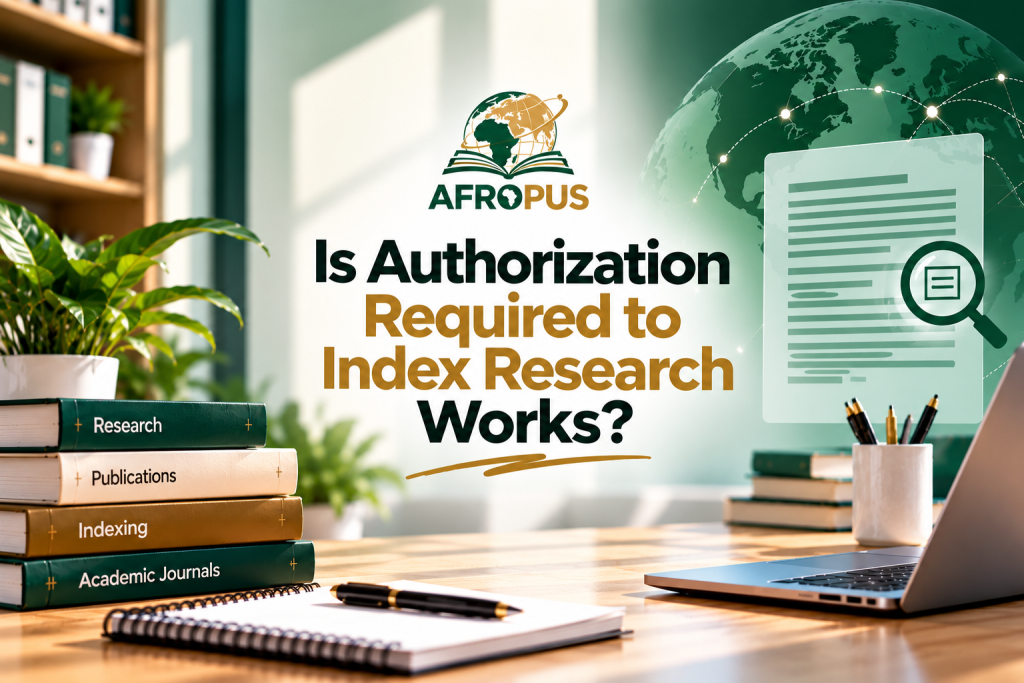 Is Authorization Required to Index Research Works